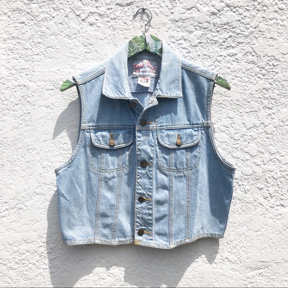 Blue Jean Vest Size Large